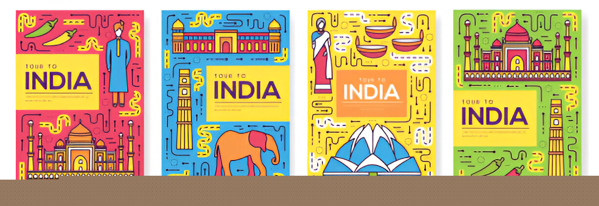 Travel items flat lay banner